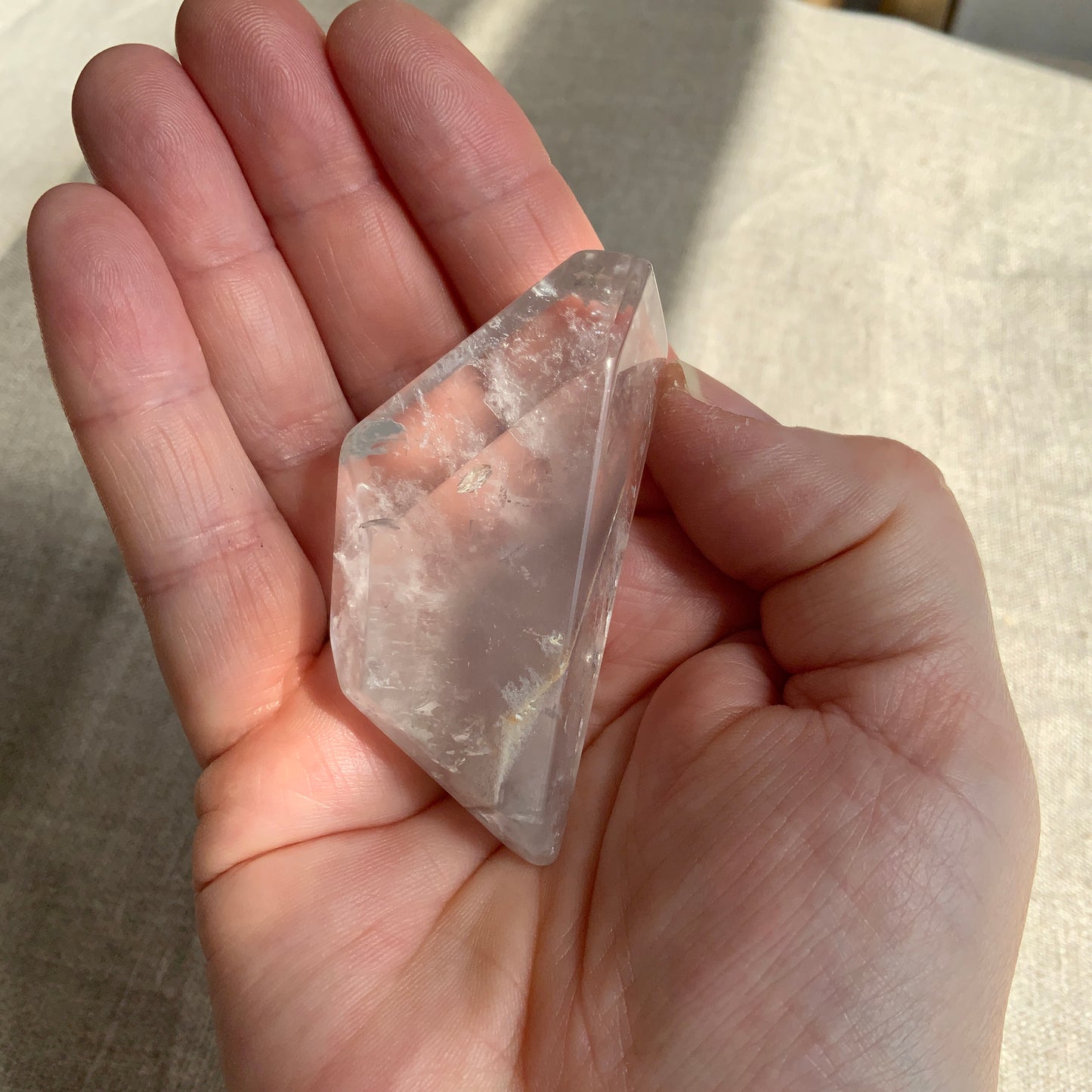 Rare Pink/Mauve Lithium Quartz Freeform #2
