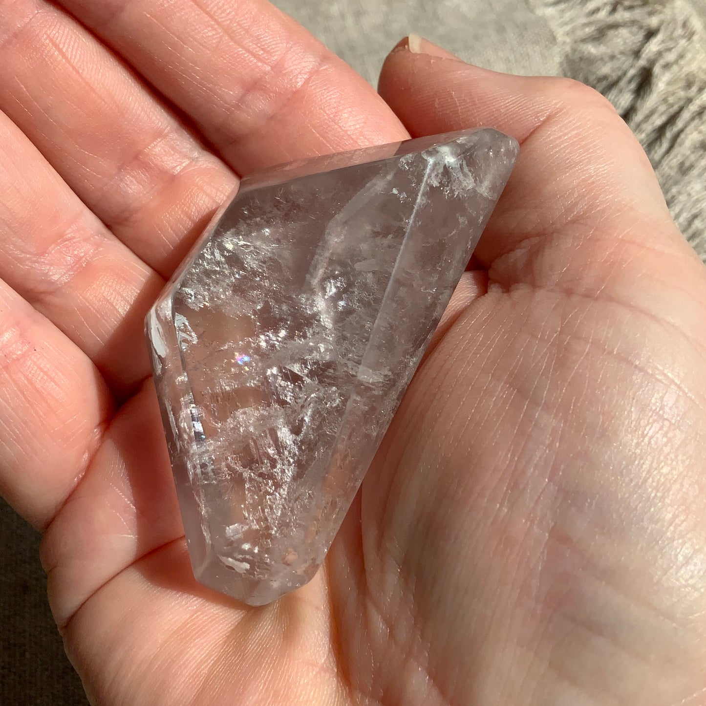 Rare Pink/Mauve Lithium Quartz Freeform #2