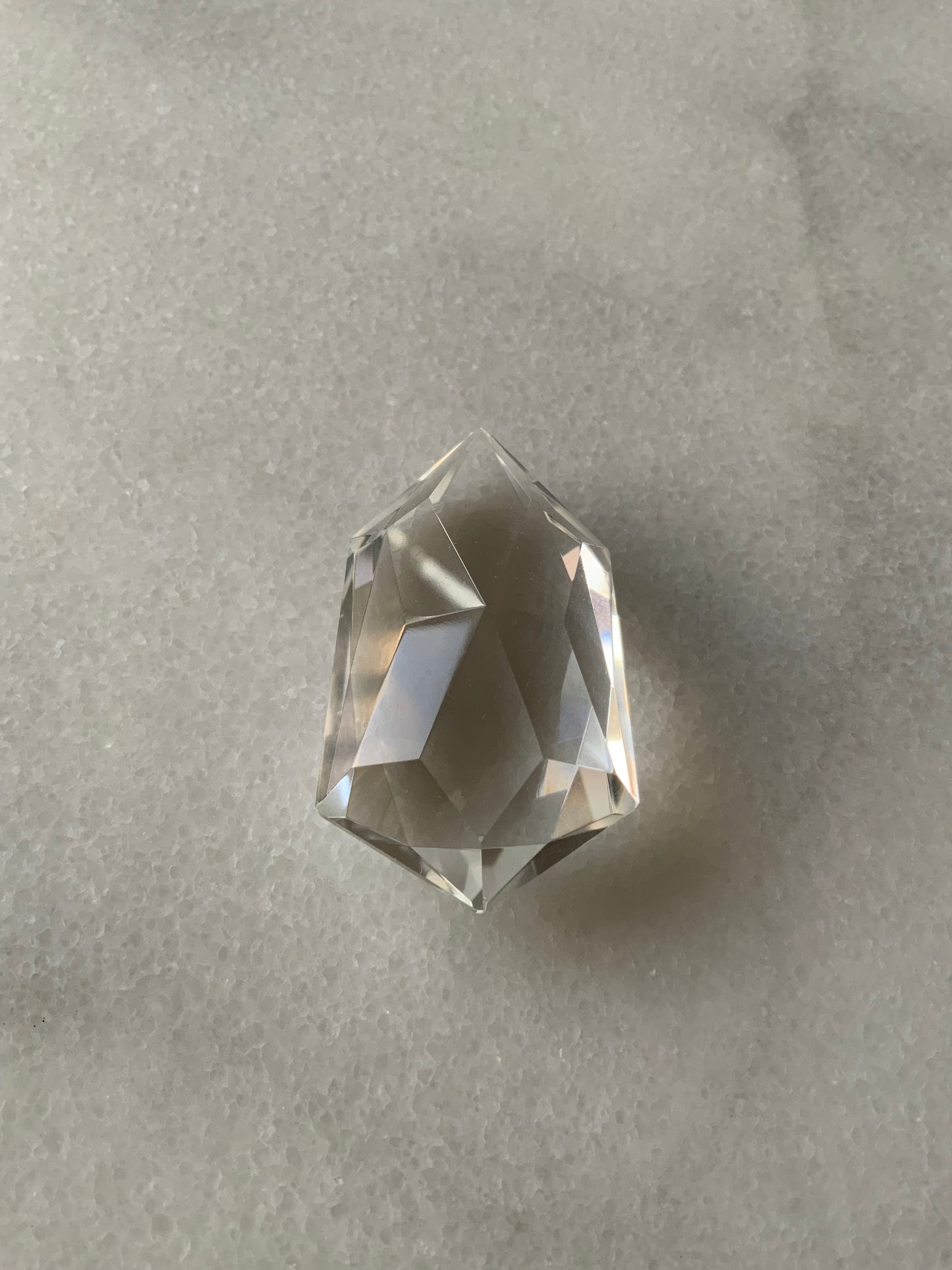 High Quality AAA Clear Quartz Faceted Diamond