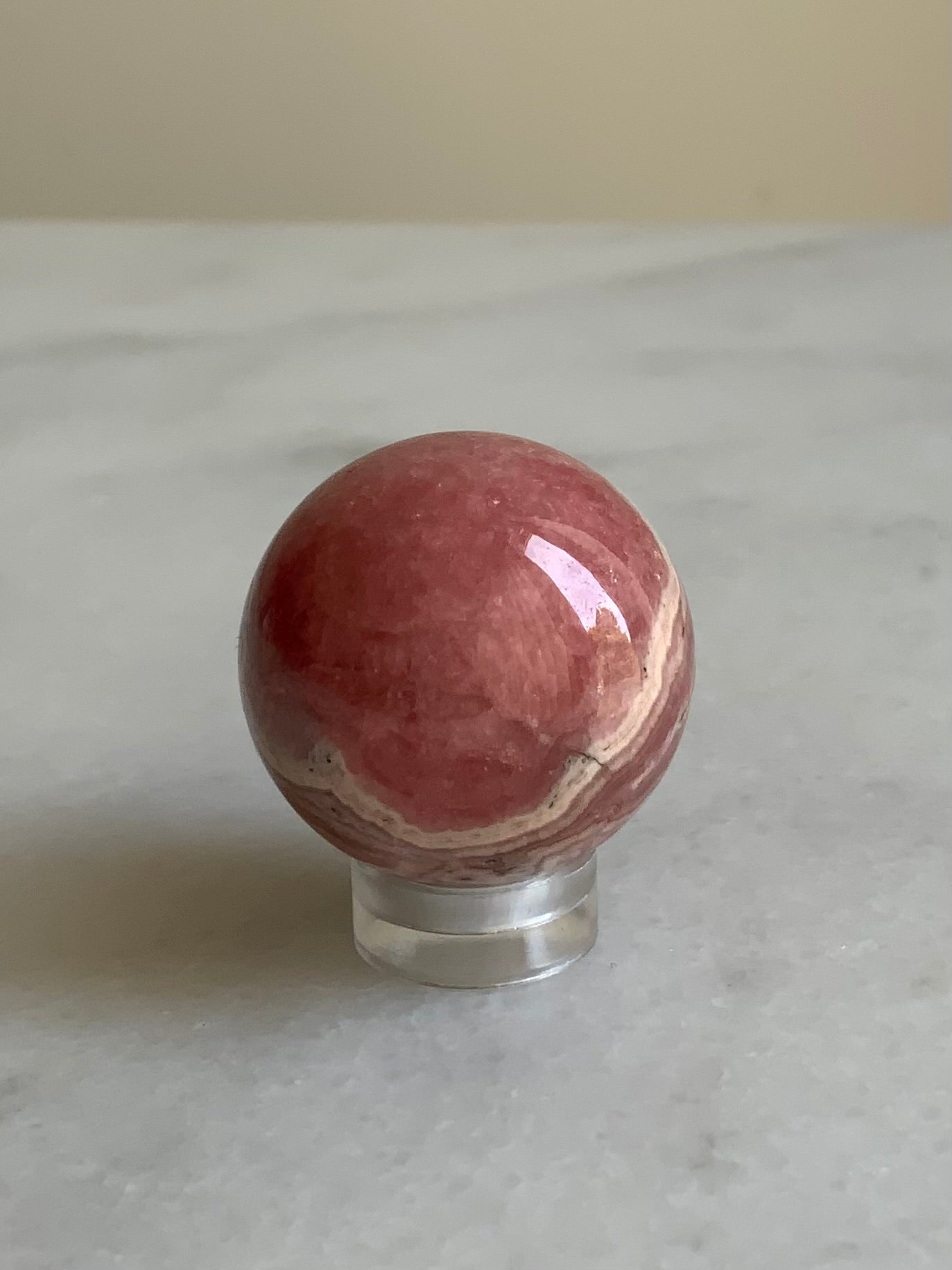 Premium Quality Rhodochrosite Sphere, Argentina.