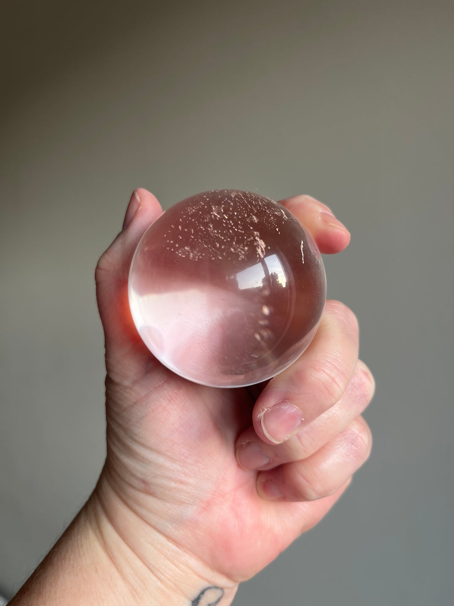 AAA High Quality Lemurian Quartz Sphere #01